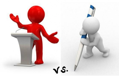 The slippery grammar of spoken vs written English